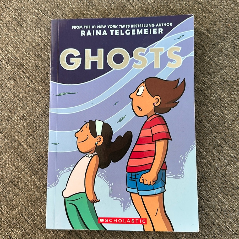 Ghosts by Raina Telgemeier Scholastic Graphic Novel Paperback Comic Book Kids